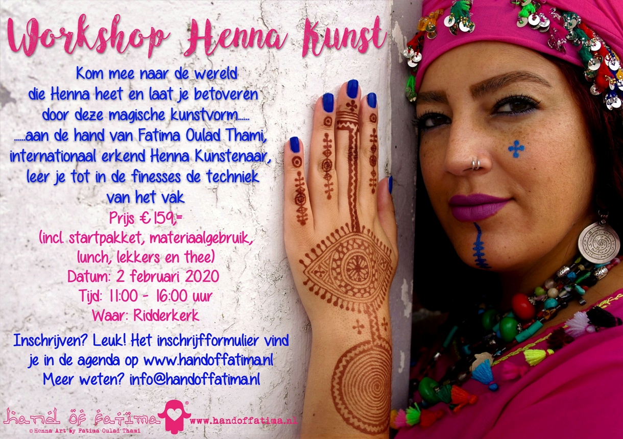 hennaworkshop hennakunst zelf doen henna ambacht hennacursus
